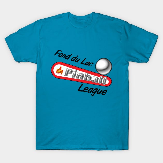 Fond du Lac Pinball League T-Shirt by allcastlegames